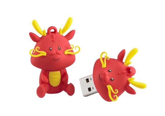 Pens USB em PVC - USB SPOT - Dragon